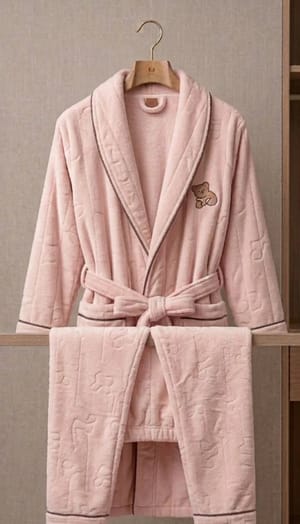 Luxury Plush Bathrobe Set – Ultimate Comfort for Her