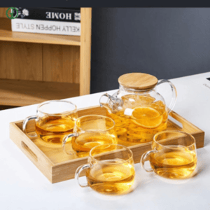 Borosilicate Glass Tea Pot Set