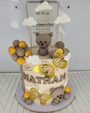 Custom Teddy Bear Birthday Cake