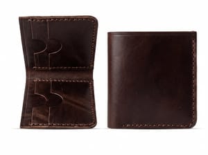 Premium Hand-Stitched Leather Bifold Wallet - alternate view