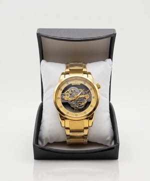 Gold-Tone Luxury Watch - alternate view