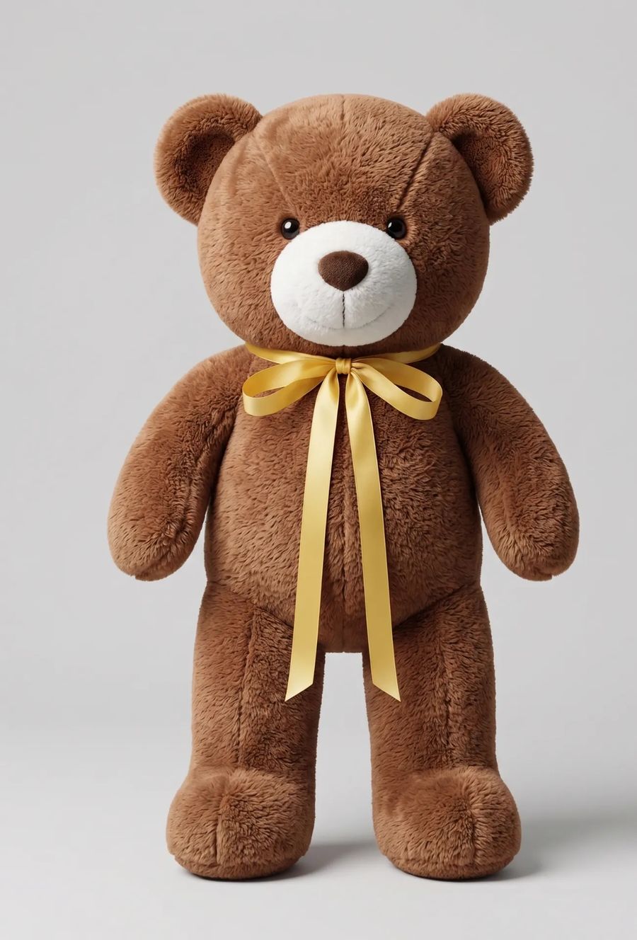 Brown Teddy Bear with Ribbon